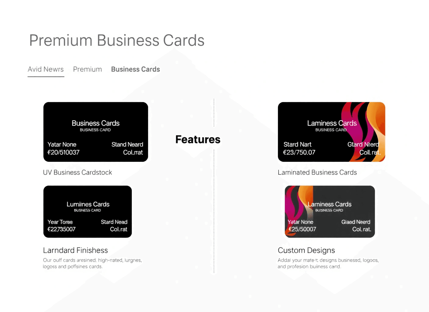 Business Cards sample